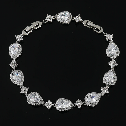 Celestial Spark – Starry Zircon Bracelet